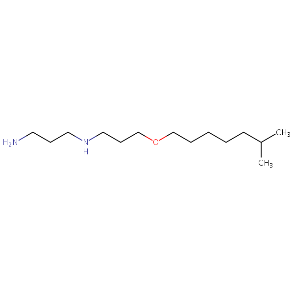 1,3-Propanediamine, N-[3-(isooctyloxy)propyl]- structural formula