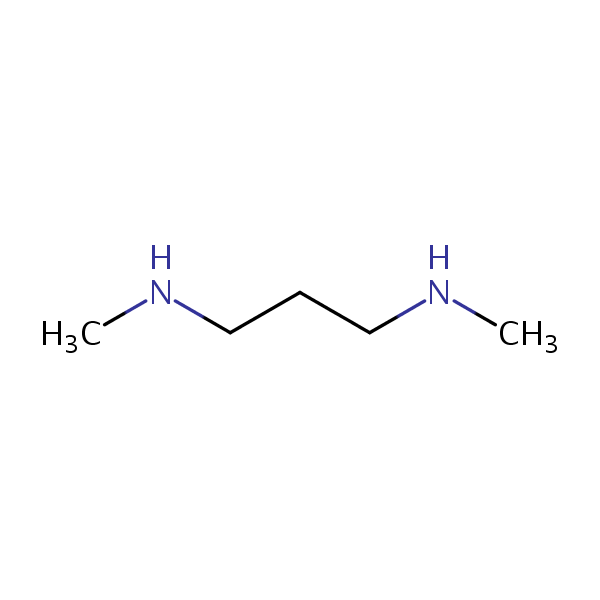 1,3-Propanediamine, N,N’-dimethyl- structural formula