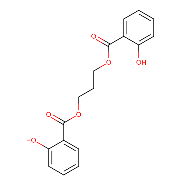 1,3-Propanediyl disalicylate structural formula