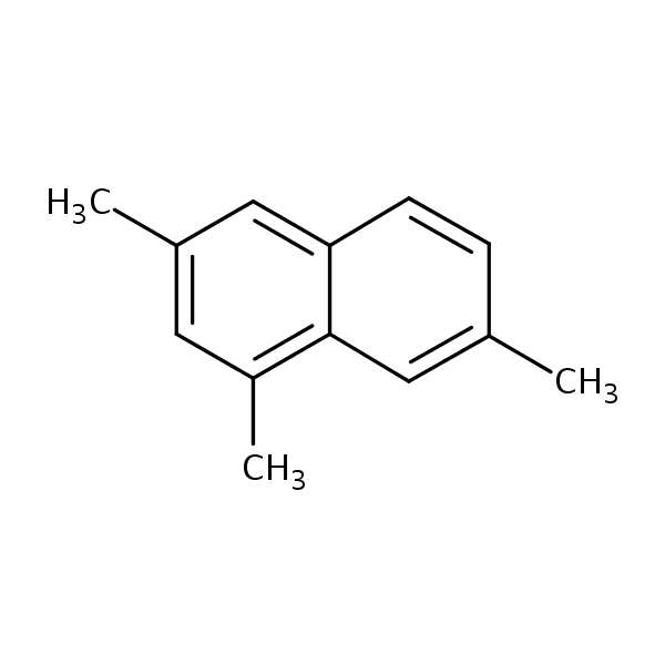1,3,7-Trimethylnaphthalene structural formula