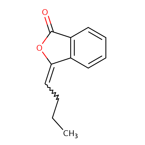 1(3H)-Isobenzofuranone, 3-butylidene- structural formula