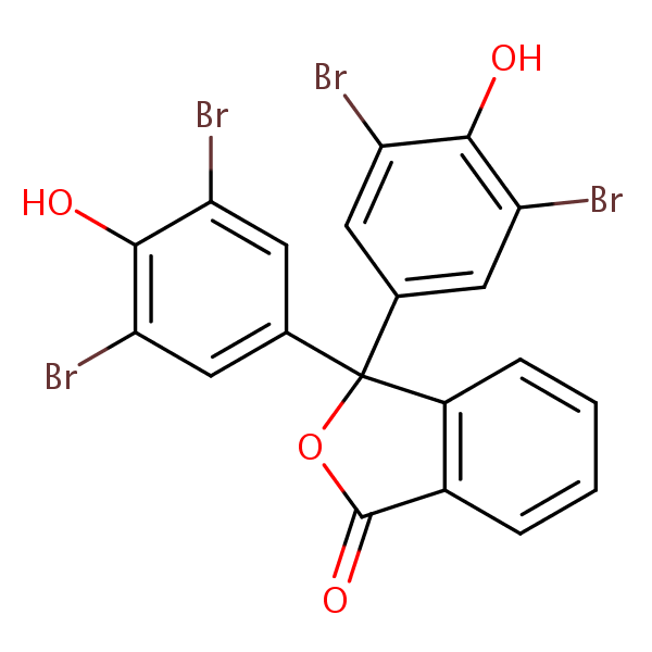 1(3H)-Isobenzofuranone, 3,3-bis(3,5-dibromo-4-hydroxyphenyl)- structural formula