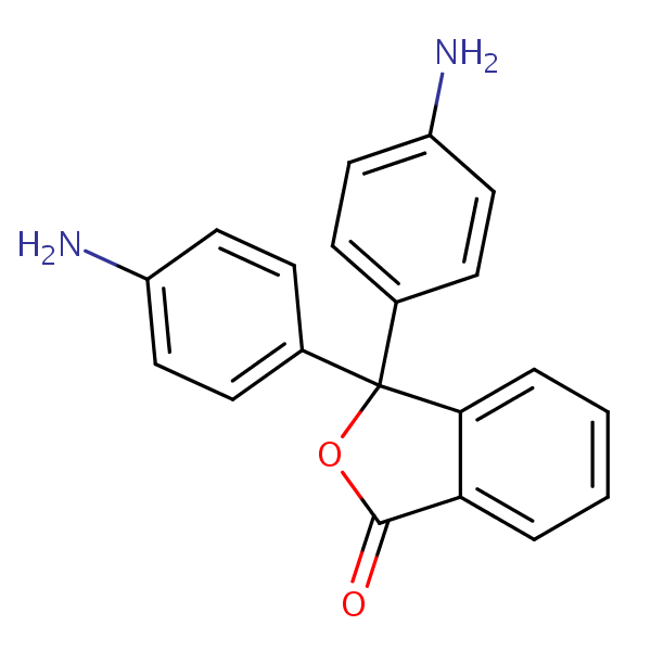 1(3H)-Isobenzofuranone, 3,3-bis(4-aminophenyl)- structural formula