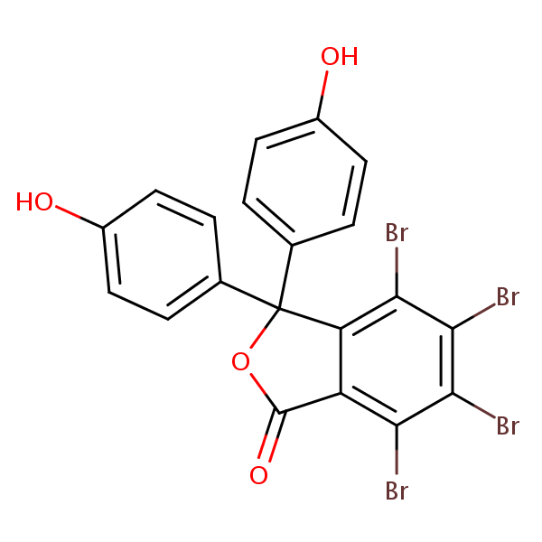 1(3H)-Isobenzofuranone, 4,5,6,7-tetrabromo-3,3-bis(4-hydroxyphenyl)- structural formula