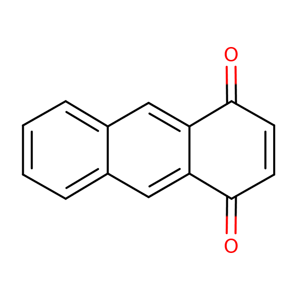 1,4-Anthraquinone structural formula