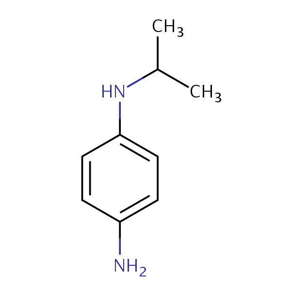 1,4-Benzenediamine, N-(1-methylethyl)- structural formula