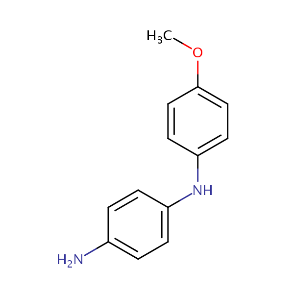 1,4-Benzenediamine, N-(4-methoxyphenyl)- structural formula