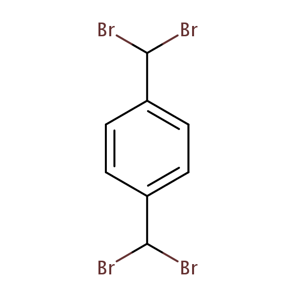 1,4-Bis(dibromomethyl)benzene structural formula