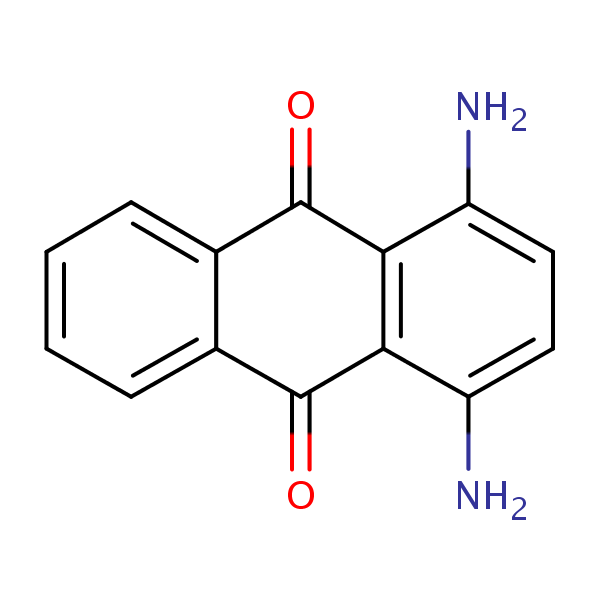 1,4-Diaminoanthraquinone structural formula
