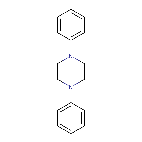 1,4-Diphenylpiperazine structural formula