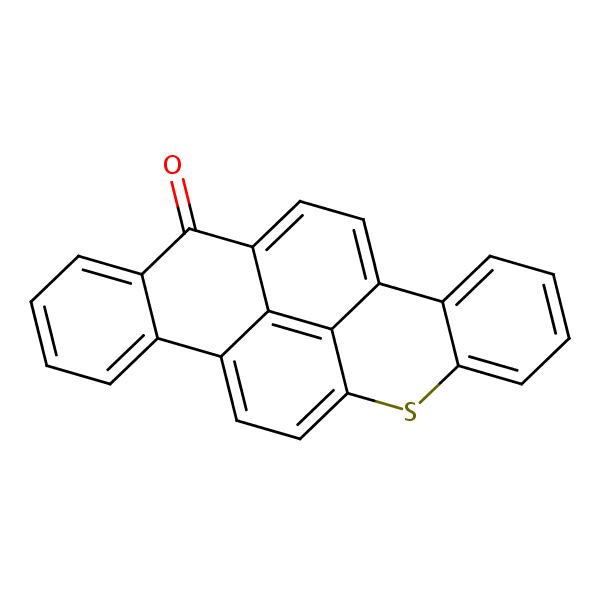 14H-Anthra[2,1,9-mna]thioxanthen-14-one structural formula