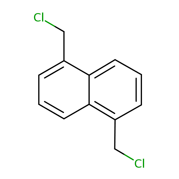 1,5-Bis(chloromethyl)naphthalene structural formula