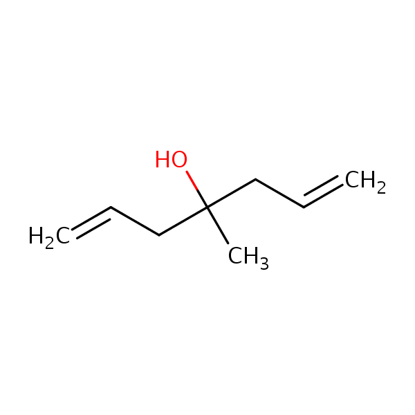 1,6-Heptadien-4-ol, 4-methyl- structural formula