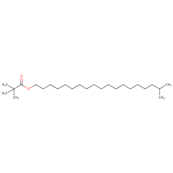 18-Methylnonadecyl 2,2-dimethylpropanoate structural formula