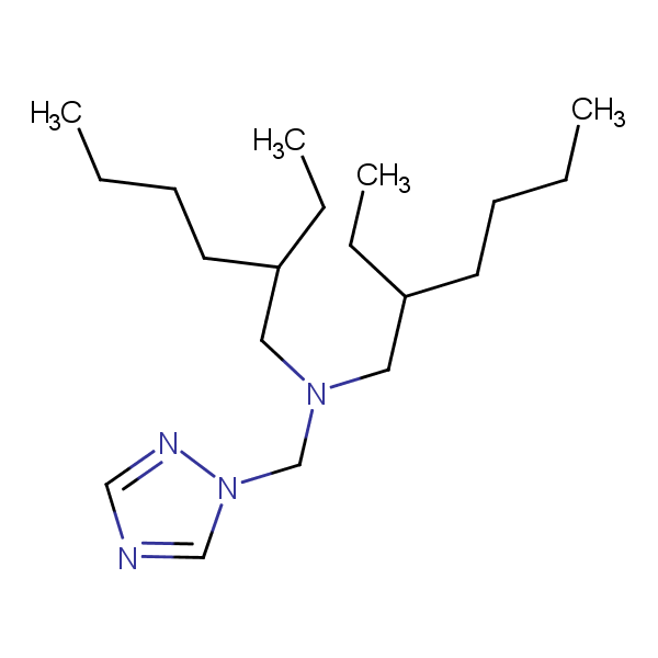 1H-1,2,4-Triazole-1-methanamine, N,N-bis(2-ethylhexyl)- structural formula