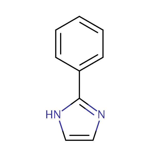 1H-Imidazole, 2-phenyl- structural formula