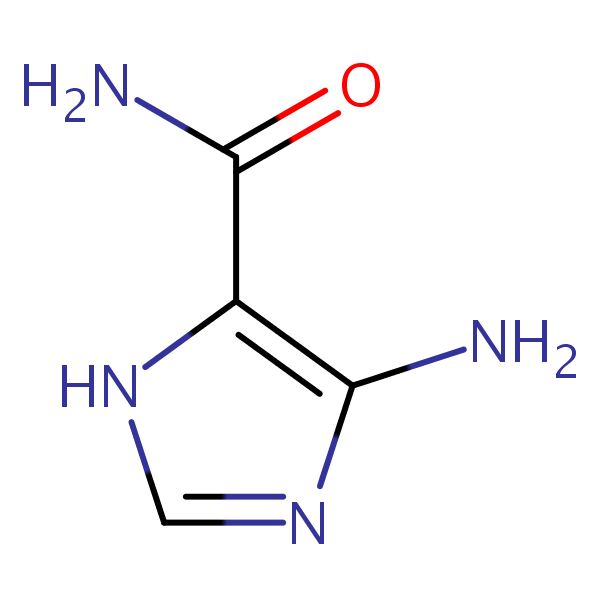 1H-Imidazole-4-carboxamide, 5-amino- structural formula