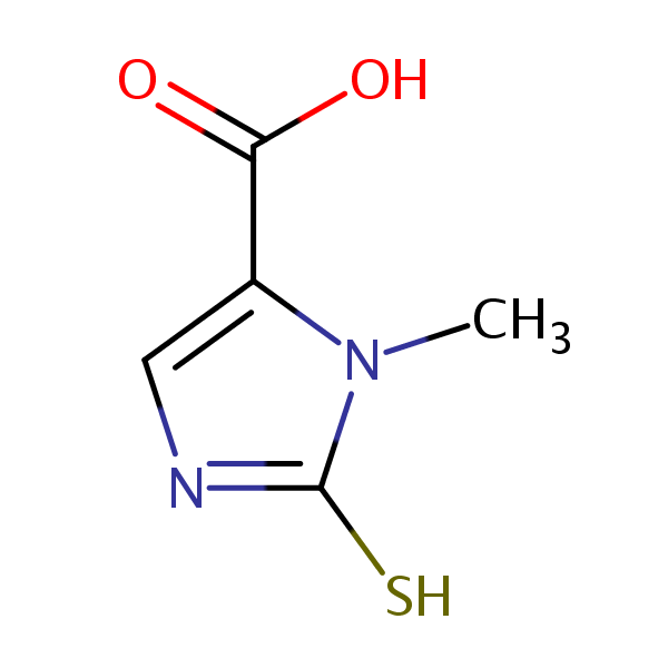 1H-Imidazole-4-carboxylic acid, 2,3-dihydro-3-methyl-2-thioxo- structural formula