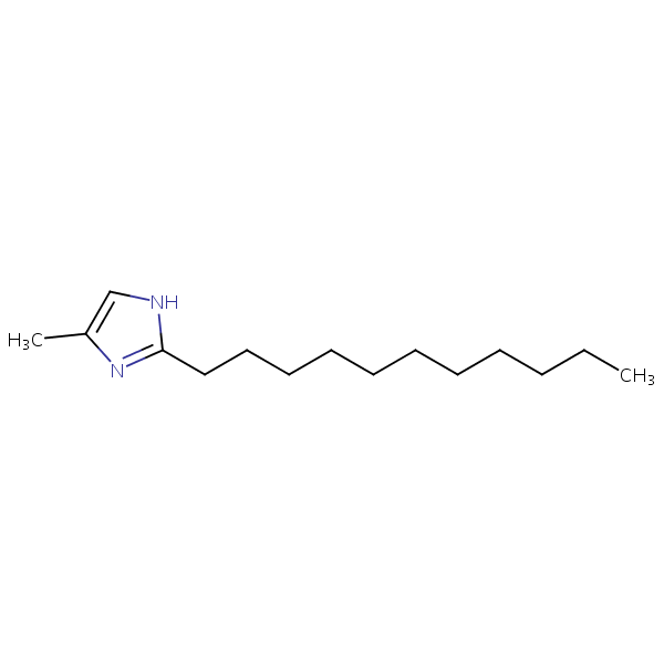 1H-Imidazole, 4-methyl-2-undecyl- structural formula