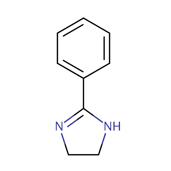 1H-Imidazole, 4,5-dihydro-2-phenyl- structural formula