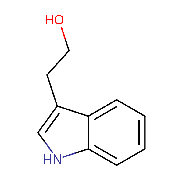 1H-Indole-3-ethanol structural formula