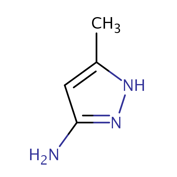 1H-Pyrazol-3-amine, 5-methyl- structural formula