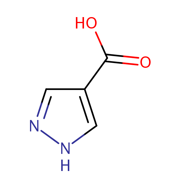 1H-Pyrazole-4-carboxylic acid structural formula