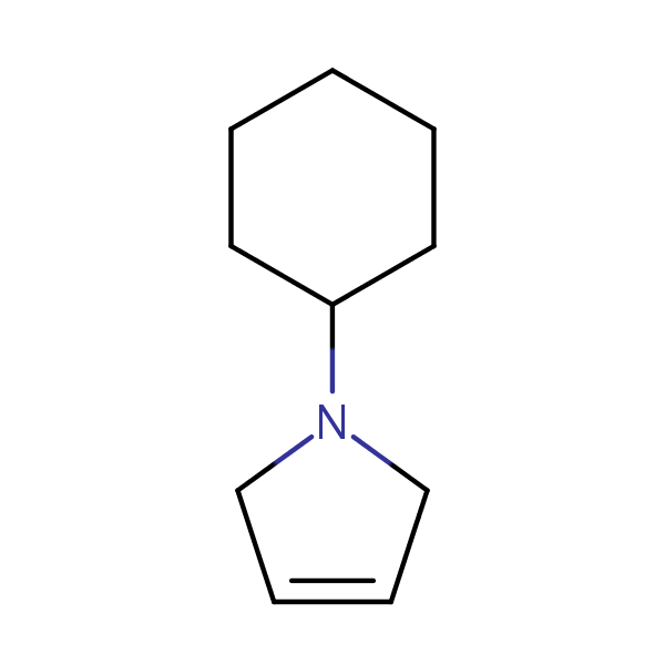 1H-Pyrrole, 1-cyclohexyl-2,5-dihydro- structural formula