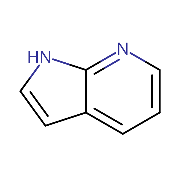 1H-Pyrrolo[2,3-b]pyridine structural formula