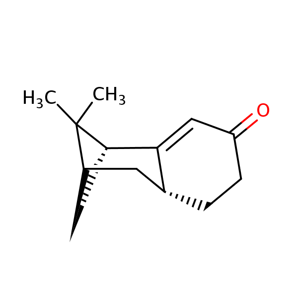 (1R,3S,4aR)-2,2-Dimethyl-2,3,4,4a,5,6-hexahydro-1,3-methanonaphthalen-7(1H)-one structural formula