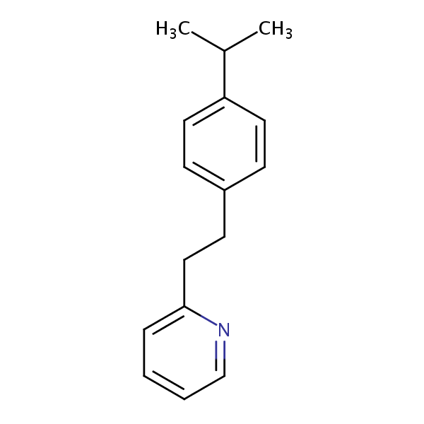 2-(2-(4-Isopropylphenyl)ethyl)pyridine structural formula