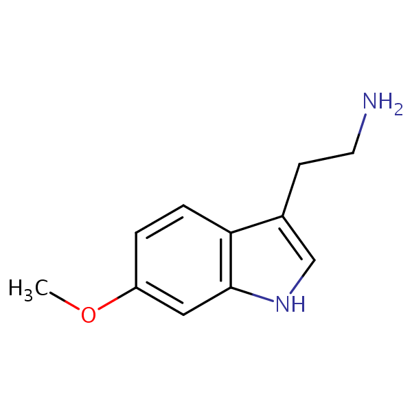 2-(2-Aminoethyl)-5-methoxyindole structural formula