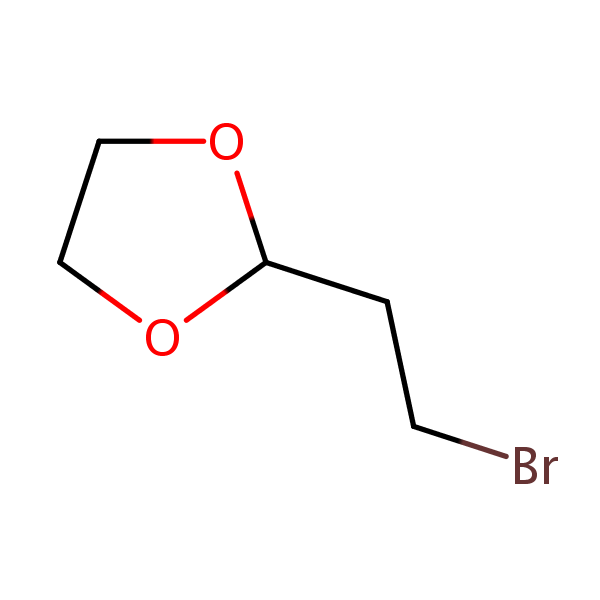 2-(2-Bromoethyl)-1,3-dioxolane structural formula