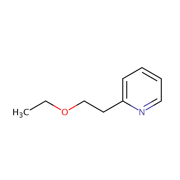 2-(2-Ethoxyethyl)pyridine structural formula
