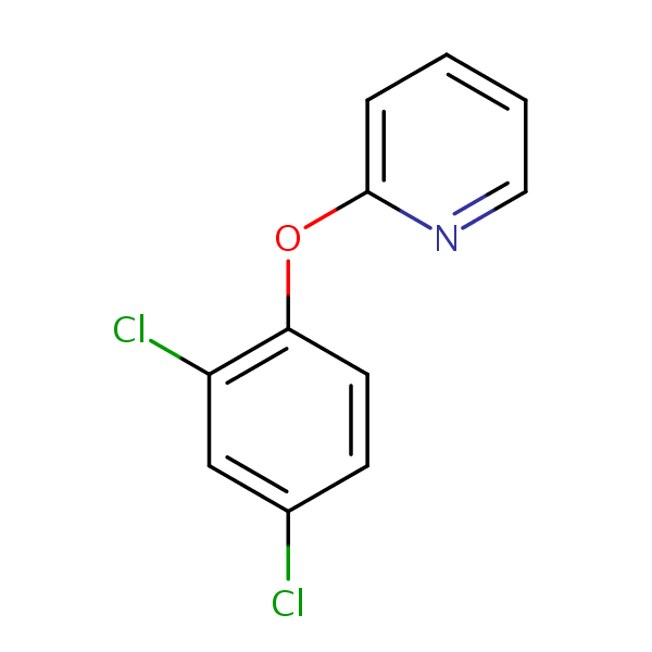 2-(2,4-Dichlorophenoxy)pyridine structural formula