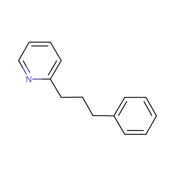2-(3-Phenylpropyl)pyridine structural formula