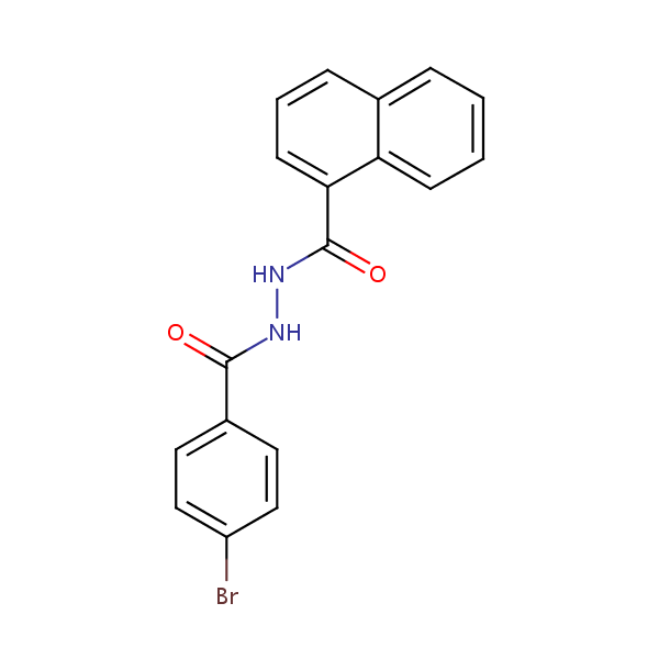 2’-(4-Bromobenzoyl)-1-naphthohydrazide structural formula