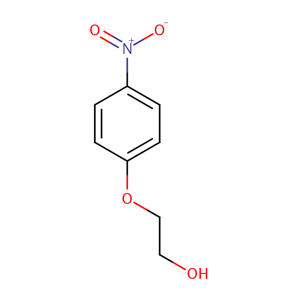 2-(4-Nitrophenoxy)ethanol structural formula