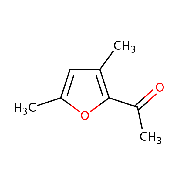 2-Acetyl-3,5-dimethylfuran structural formula