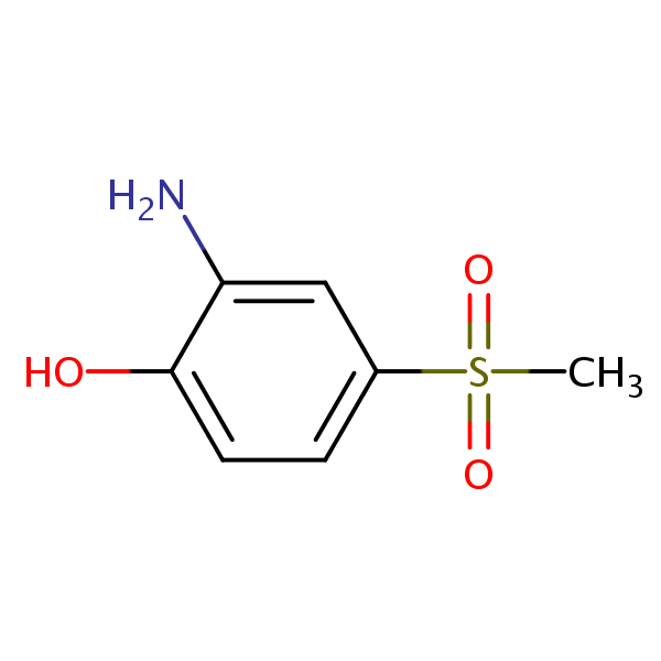 2-Amino-4-(methylsulfonyl)phenol structural formula