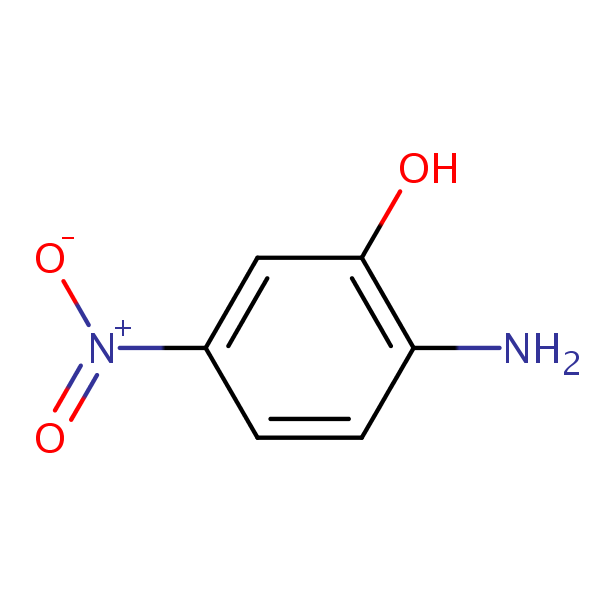 2-Amino-5-nitrophenol structural formula