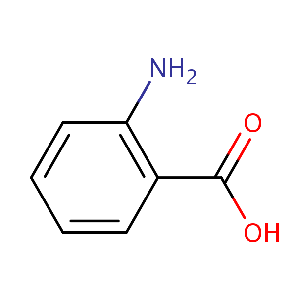 2-Aminobenzoic Acid structural formula