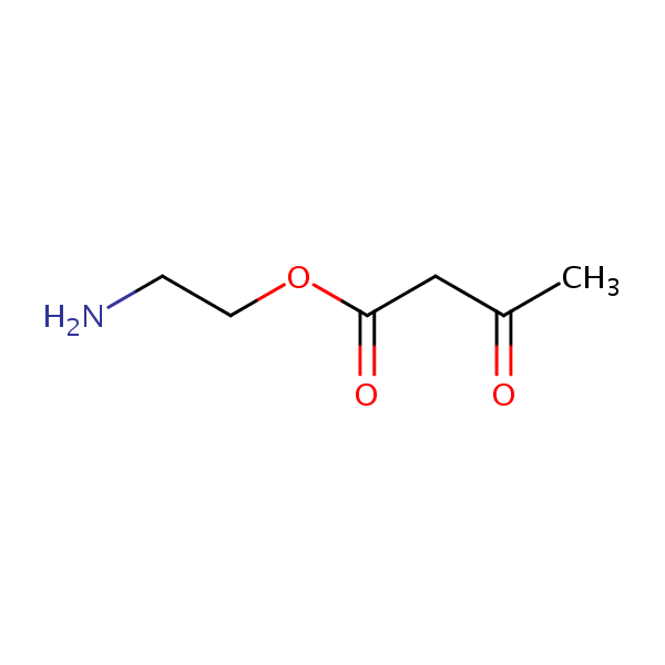 2-Aminoethyl acetoacetate structural formula
