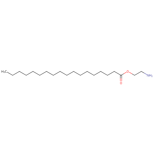 2-Aminoethyl stearate structural formula