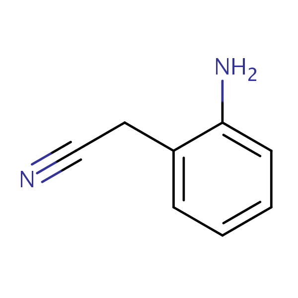 (2-Aminophenyl)acetonitrile structural formula