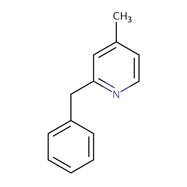 2-Benzyl-4-methylpyridine structural formula