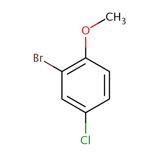 2-Bromo-4-chloroanisole structural formula
