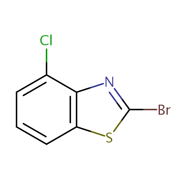 2-Bromo-4-chlorobenzothiazole structural formula