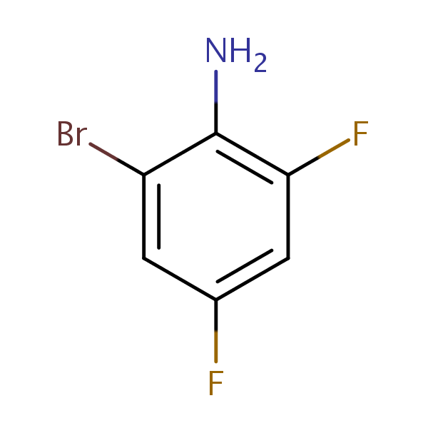 2-Bromo-4,6-Difluoroaniline structural formula