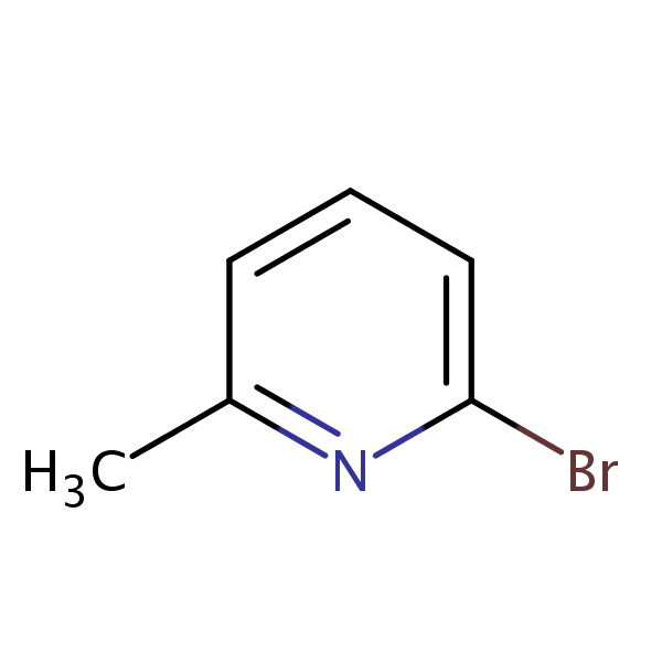 2-Bromo-6-methylpyridine structural formula
